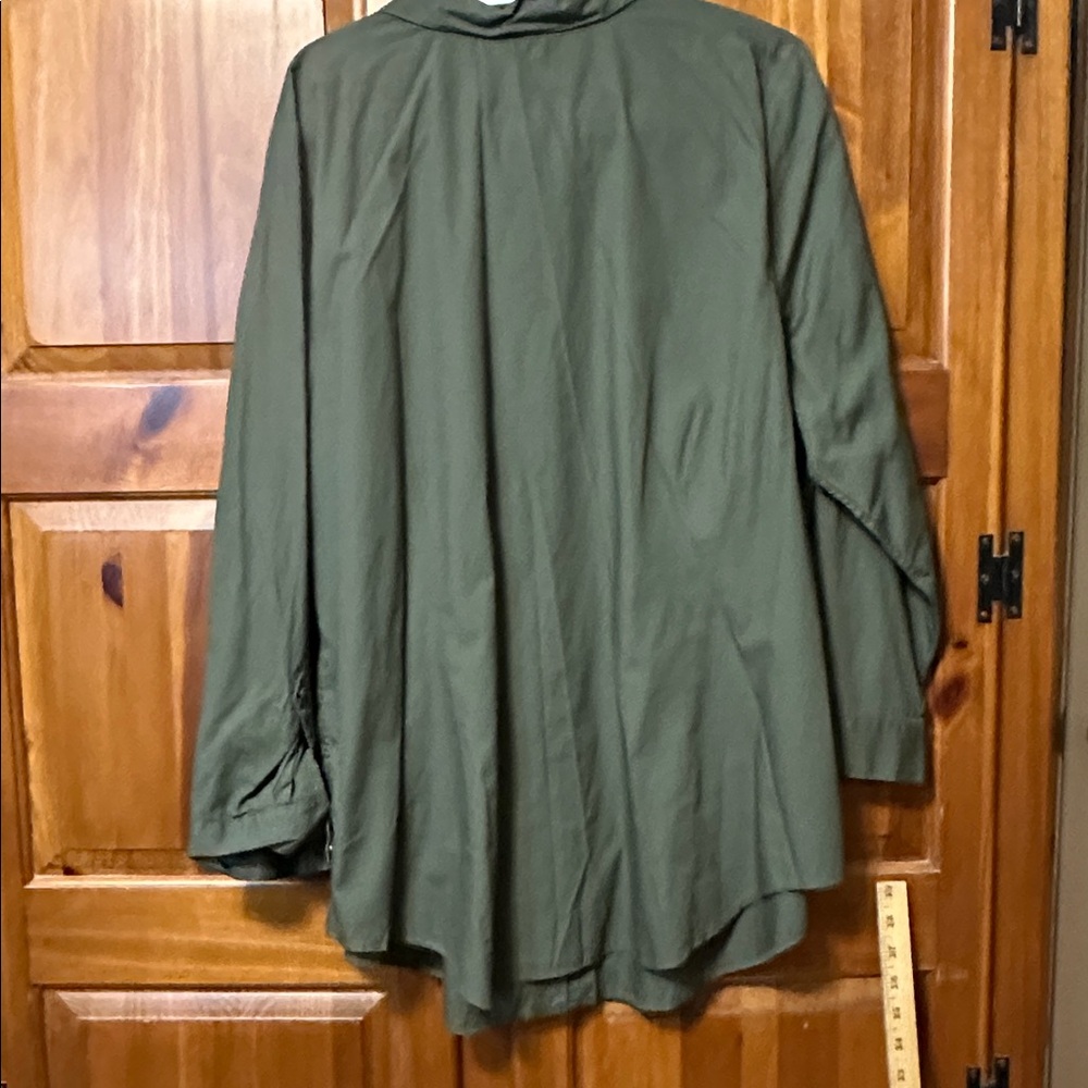 NWT CJ Banks Women’s quarter sleeve button down shirt 2x - Picture 9 of 9